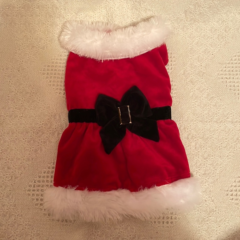 Dog/Cat Red Christmas Dress